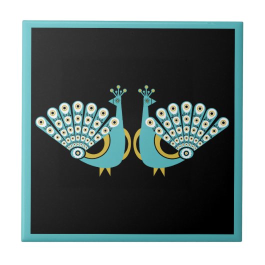 Carreau Peacock Art Home Accessoires (Devant)