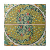 Carreau Peacock Art Nouveau Style rond design complexe (Devant)