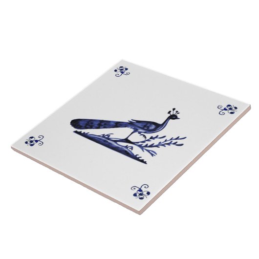 Carreau Peacock Blue Delft (Côté)