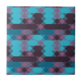 Carreau peacock blue, purple, topaz blue and thunder (Devant)