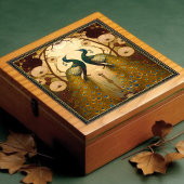 Carreau Peacock Klimt Décor Mur Impressionniste Art Nouvea