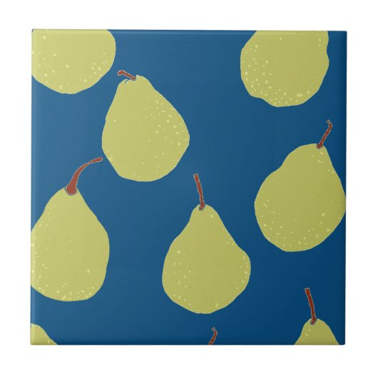 Carreau pear marine et vert (Devant)
