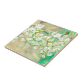 Carreau Pear Tree Spring Vibes positives Feuilles Fleurs (Côté)