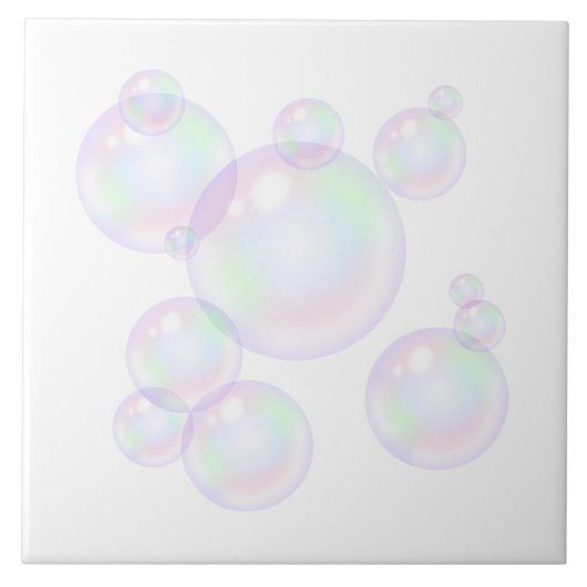 Carreau Pearl Bubble Bathroom Wall Art (Devant)