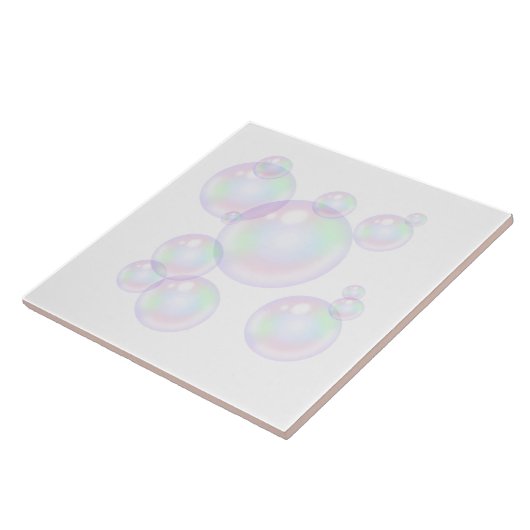 Carreau Pearl Bubble Bathroom Wall Art (Côté)