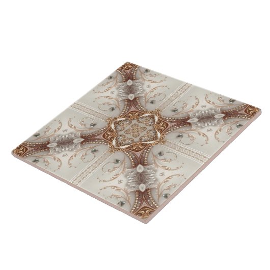 Carreau Pearl Embellishments Ceramic Tile (Côté)