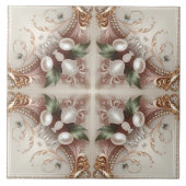 Carreau Pearl Embellishments Ceramic Tile (Devant)