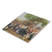 Carreau Peasant Wedding in Lower Austria (oil on canvas) (Côté)