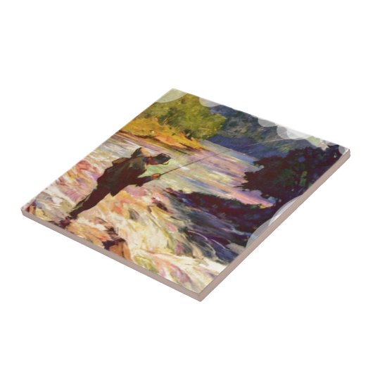 Carreau Pêche à la courbure en rivière (Côté)