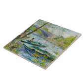 Carreau Pêche au printemps par Vincent van Gogh (Côté)