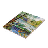 Carreau Pêche au printemps, Vincent van Gogh. Beau prix (Côté)