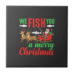 Carreau Pêche de Noël Joyeux Poisson Vous