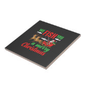 Carreau Pêche de Noël Joyeux Poisson Vous (Côté)