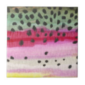 Carreau Pêche de truite arc-en-ciel (Devant)