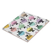 Carreau Pêche sans mer abstrait scandinave marine moderne (Côté)