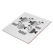 Carreau Pêche sans mer abstrait scandinave marine moderne (Côté)