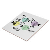 Carreau Pêche sans mer abstrait scandinave marine moderne (Côté)