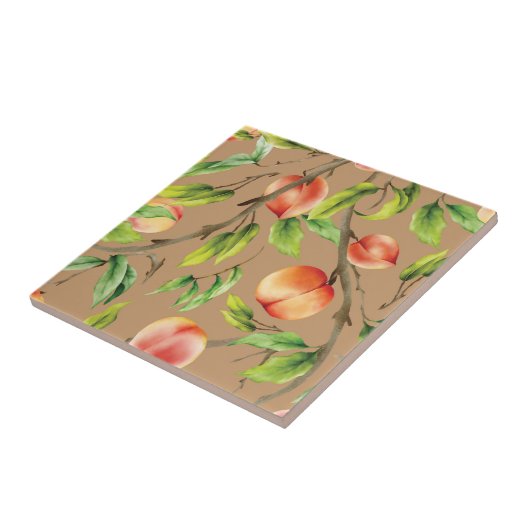 Carreau Pêches sur l'arbre (Côté)