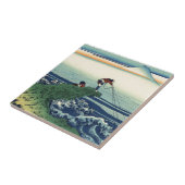 Carreau Pêcheur japonais vintage de Kajikazawa d'art (Côté)