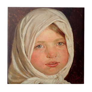 Carreau Peder Severin Kroyer - Petite fille de Hornbaek