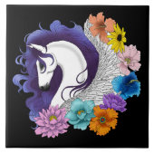 Carreau Pegasus Black Floral (Devant)