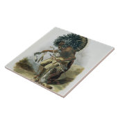 Carreau Pehriska-Ruhpa, guerrier de Minatarre dans le (Côté)