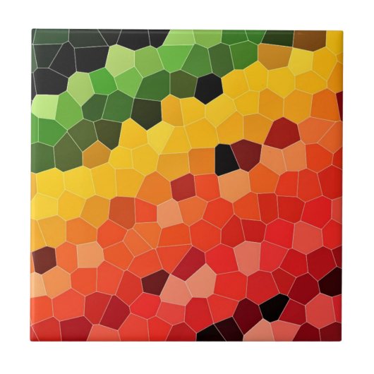 Carreau Peigne de Motif couleur douce - Arc-en-ciel (Devant)