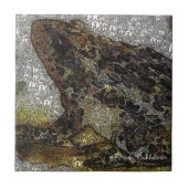 Carreau Peinture à la grenouille de style FK Frida Kahlo (Devant)