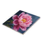 Carreau Peinture à l'aquarelle florale rose (Côté)