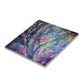 Carreau Peinture à l'huile d'art abstrait (Côté)
