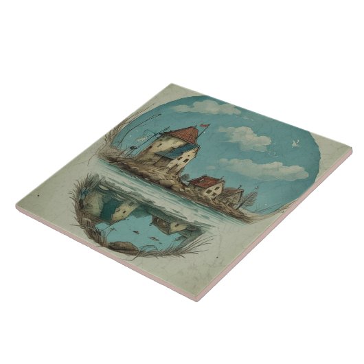 Carreau Peinture à l'huile no16 (Côté)