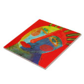 Carreau Peinture Abstraite colorée (Côté)