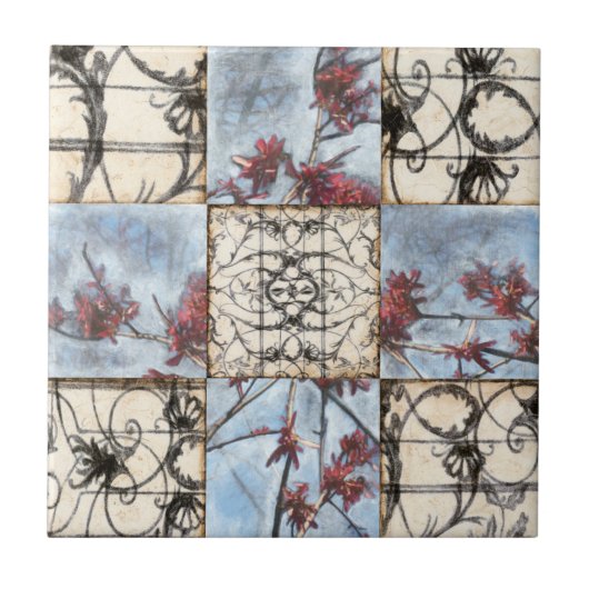 Carreau Peinture Abstraite de défilement (Devant)