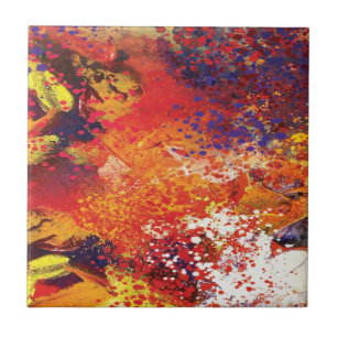 Carreau Peinture abstraite éclaboussée