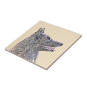 Carreau Peinture belge Tervuren - Cute Original Chien Art (Côté)