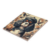 Carreau Peinture Cavalier King Charles Spaniel (Côté)