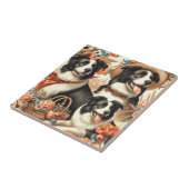 Carreau Peinture Collie vintage (Côté)