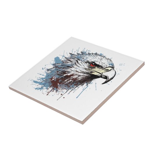 Carreau Peinture d'aigle (Côté)