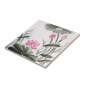 Carreau Peinture d'aquarelle de fleur de Lotus (Côté)