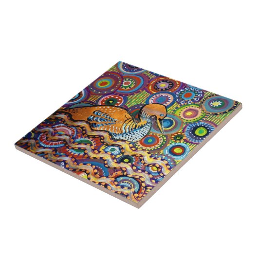 Carreau peinture de canard (Côté)