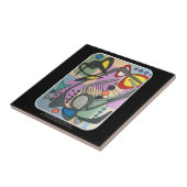 Carreau Peinture de chanson d'araignée de mod de la moitié (Côté)