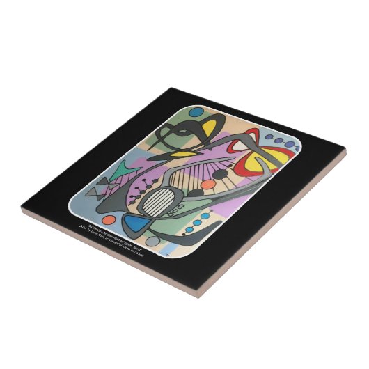 Carreau Peinture de chanson d'araignée de mod de la moitié (Côté)