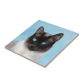 Carreau Peinture de chats de Siamese - Cute Original Cat A (Côté)