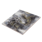 Carreau Peinture de chinois traditionnel, année du dragon (Côté)