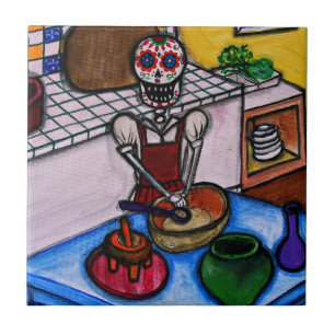 CARREAU PEINTURE DE LA LA JEFA DE LA LA COCINERA DE