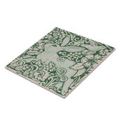 Carreau Peinture de lapin vert sur Trivet de tuile 6" (Côté)