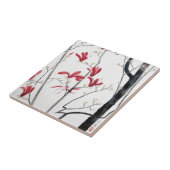 Carreau Peinture de l'arbre Magnolia (Côté)