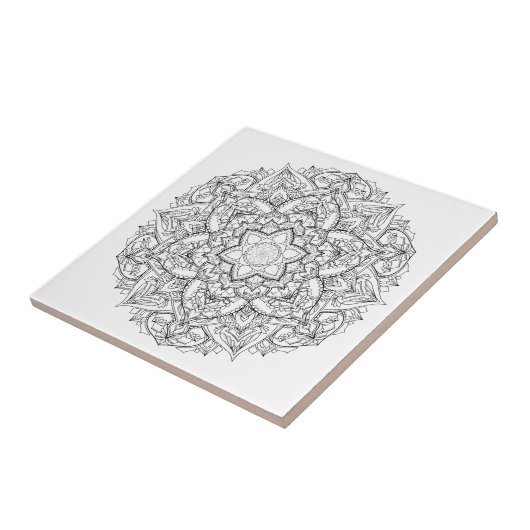 Carreau Peinture de mandala (Côté)