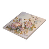 Carreau Peinture de Pâques florale sur (Côté)