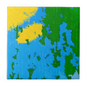 Carreau Peinture de Peeling Rustique cool (Devant)